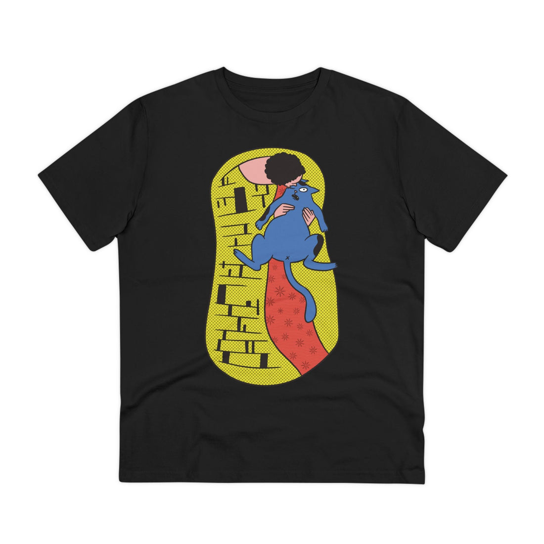 Printify T-Shirt Black / 2XS Klimt Parodie Cat - Streetwear - Berlin Reality - Front Design