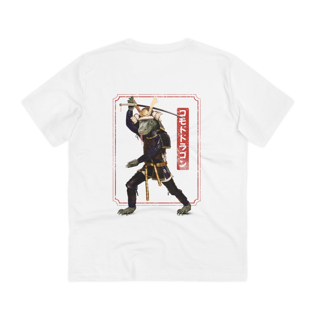 Printify T-Shirt White / 2XS Komodo Samurai - Martial Arts - Back Design