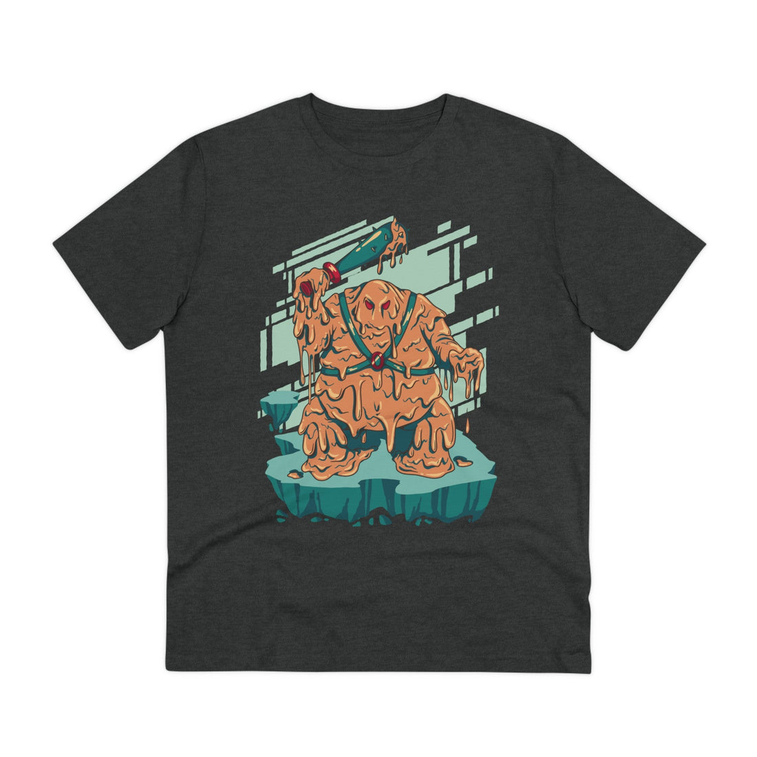 Printify T-Shirt Dark Heather Grey / 2XS Lava - Nightmare Monsters - Front Design