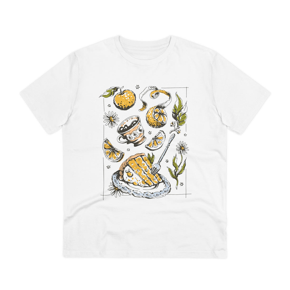 Printify T-Shirt White / 2XS Lemon Cake - Cottagecore Lifestyle - Front Design