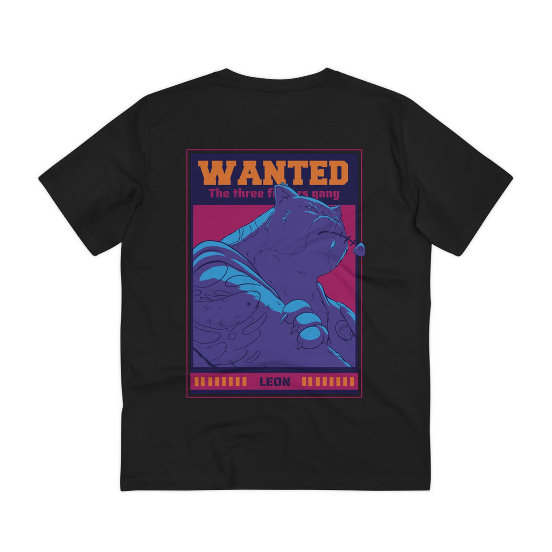 Printify T-Shirt Black / 2XS Leon - Cat Mafia - Back Design