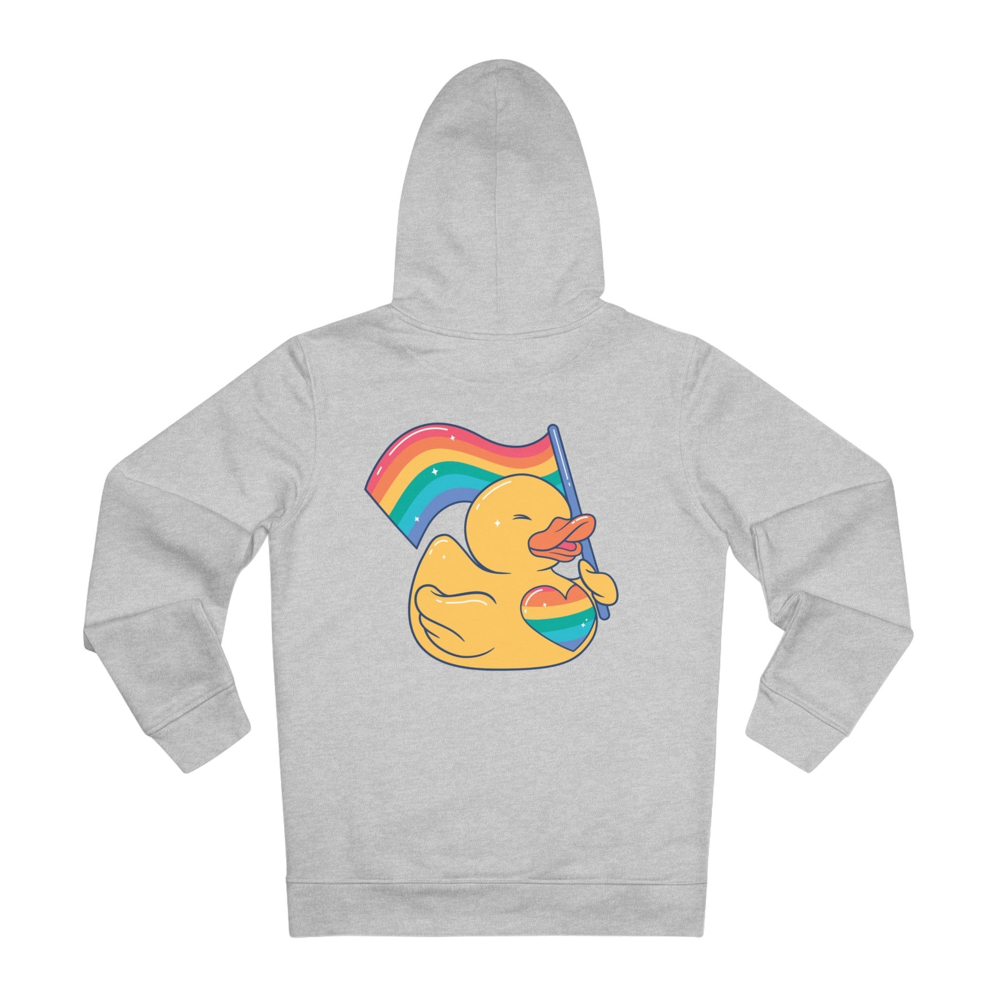 Printify Hoodie Heather Grey / S LGBT - Rubber Duck - Hoodie - Back Design