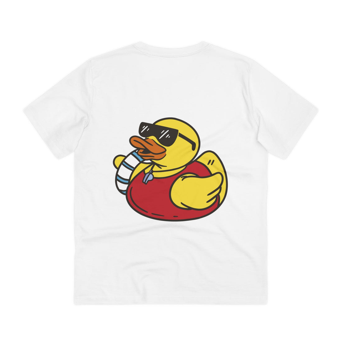 Printify T-Shirt White / 2XS Lifesaver - Rubber Duck - Back Design