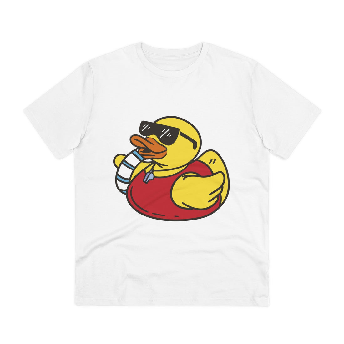 Printify T-Shirt White / 2XS Lifesaver - Rubber Duck - Front Design