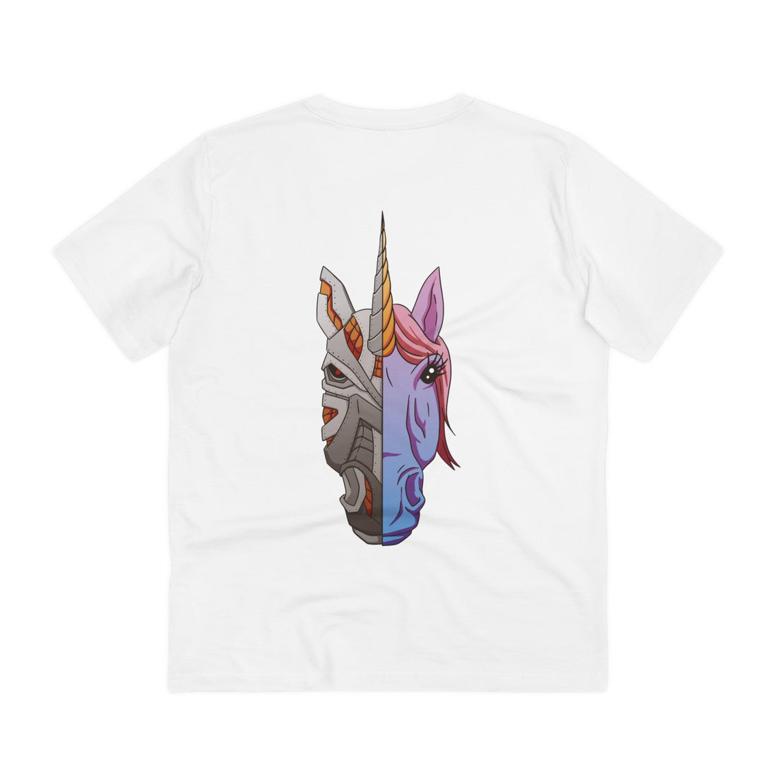 Printify T-Shirt White / 2XS Machine Unicorn - Unicorn World - Back Design