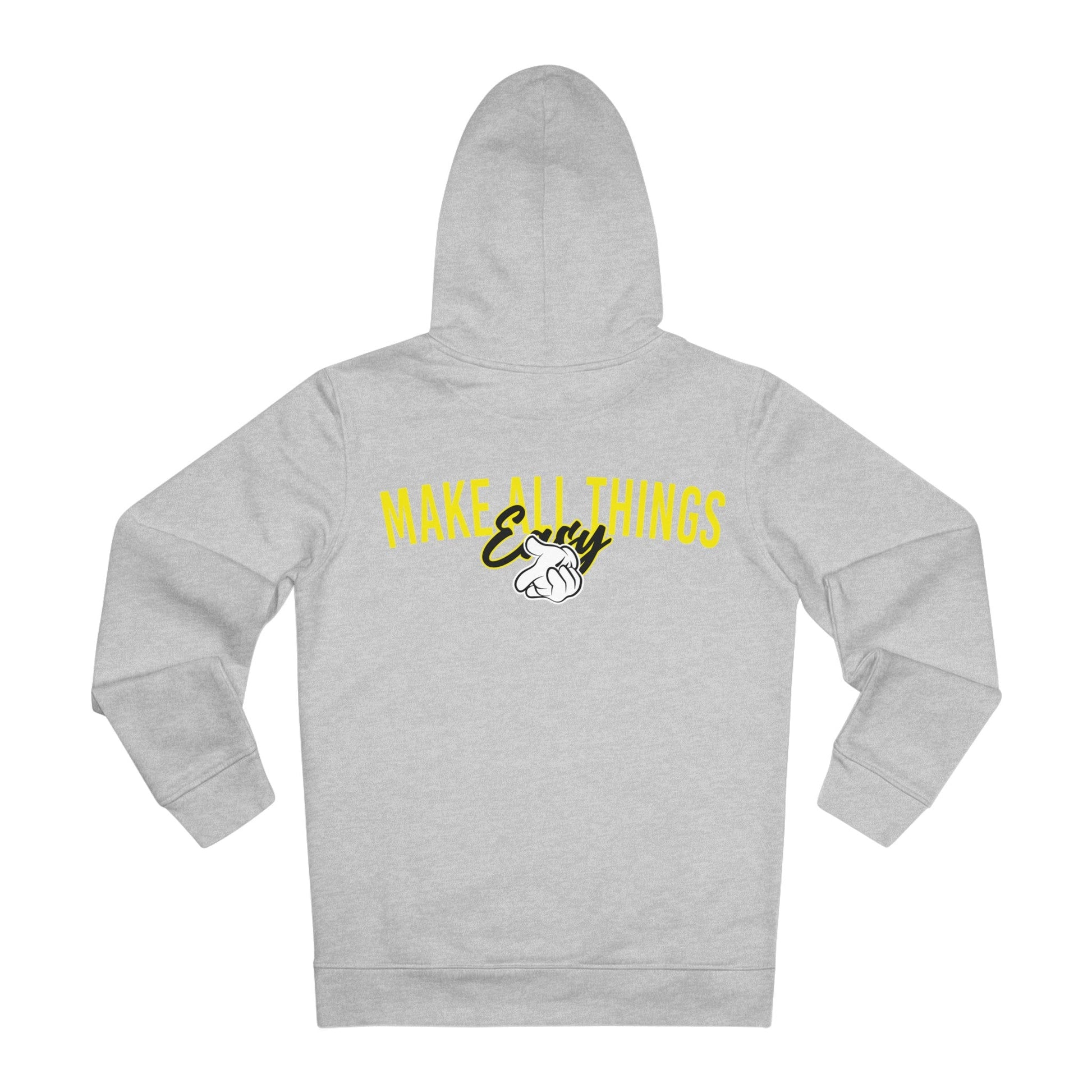 Printify Hoodie Heather Grey / S Make all Things - Streetwear - King Breaker - Hoodie - Back Design