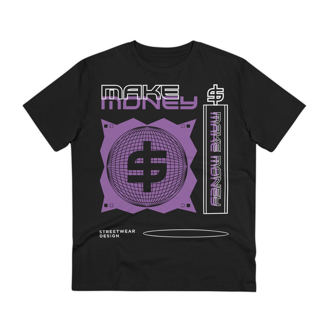 Printify T-Shirt Black / 2XS Make Money - Streetwear - Berlin Reality - Front Design