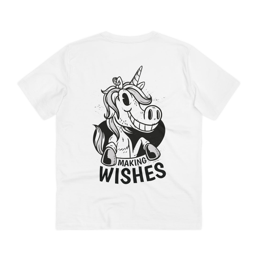 Printify T-Shirt White / 2XS Making Wishes Unicorn - Unicorn World - Back Design