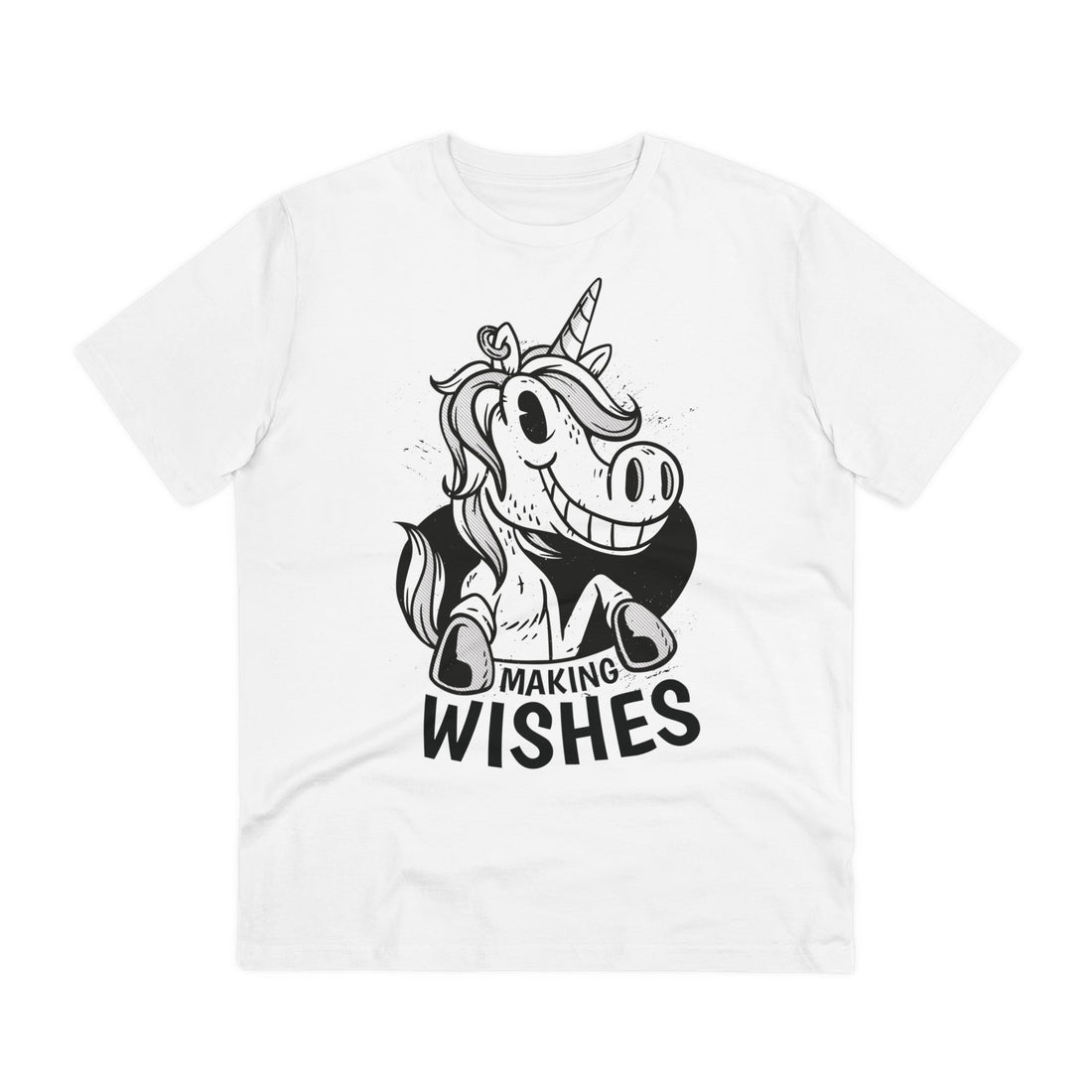 Printify T-Shirt White / 2XS Making Wishes Unicorn - Unicorn World - Front Design