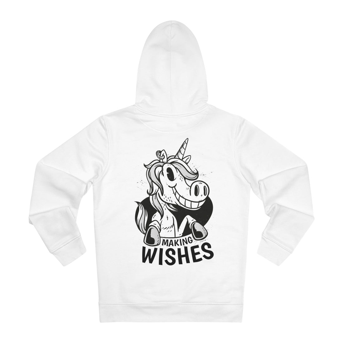 Printify Hoodie White / S Making Wishes Unicorn - Unicorn World - Hoodie - Back Design