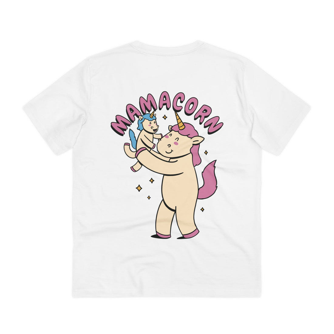 Printify T-Shirt White / 2XS Mamacorn - Unicorn World - Back Design