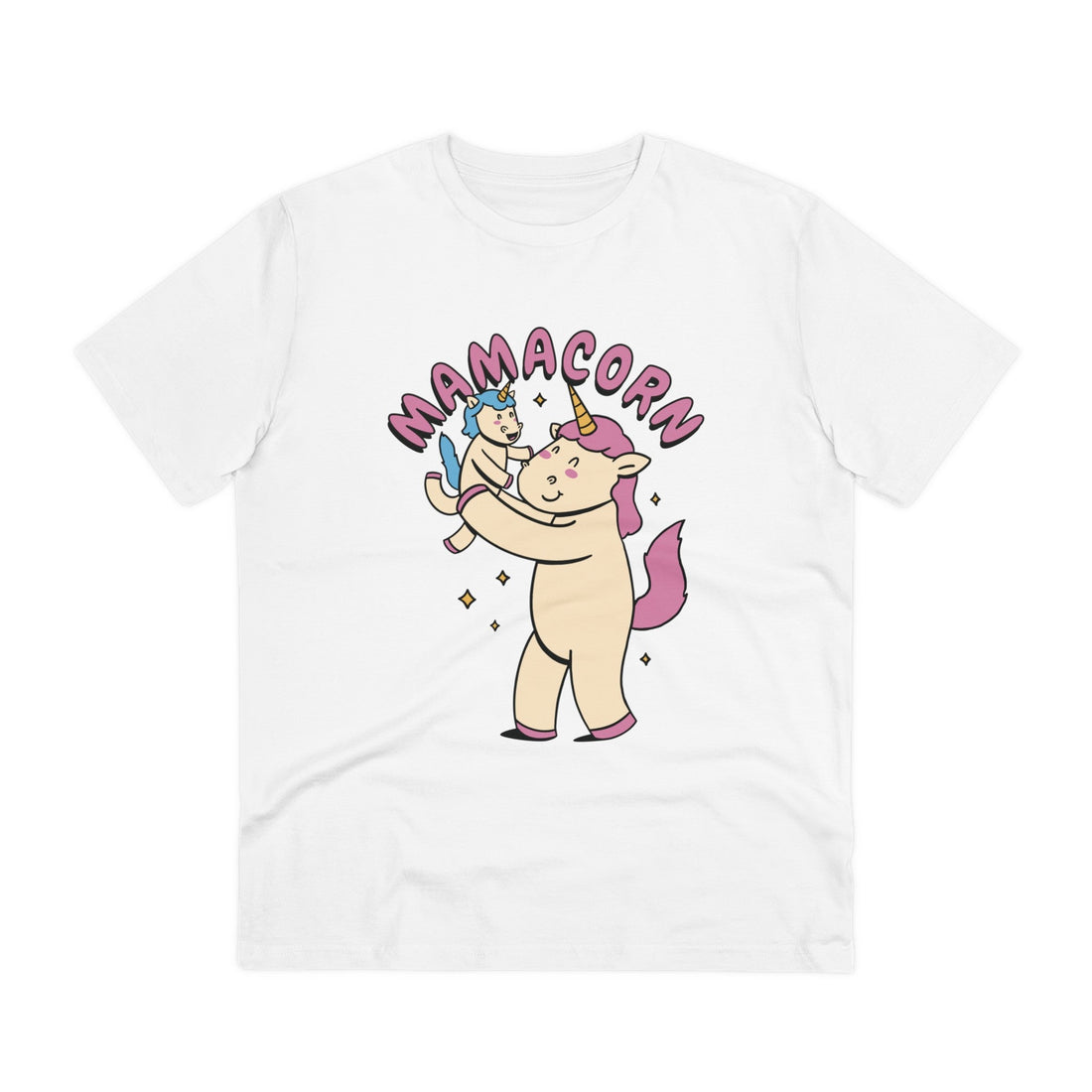 Printify T-Shirt White / 2XS Mamacorn - Unicorn World - Front Design