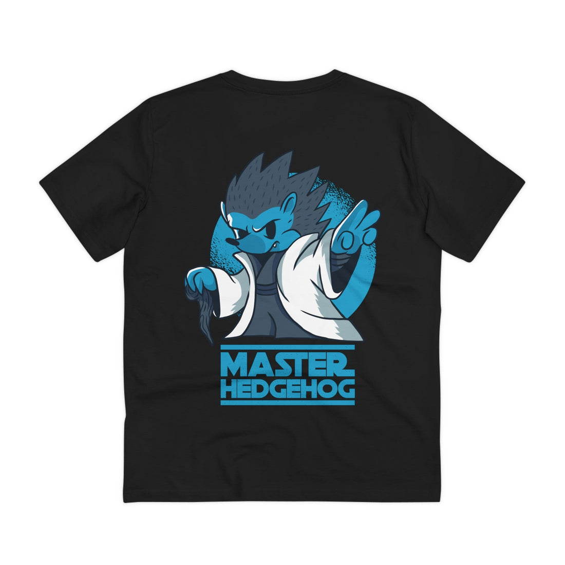 Printify T-Shirt Black / 2XS Master Hedgehog - Film Parodie - Back Design