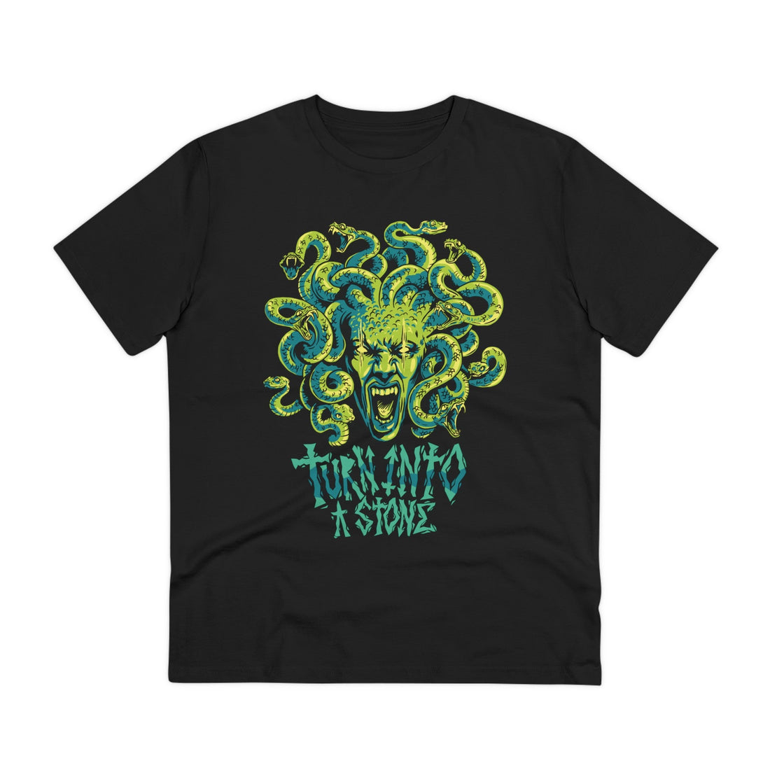 Printify T-Shirt Black / 2XS Meduza - Greek Mythology - Front Design