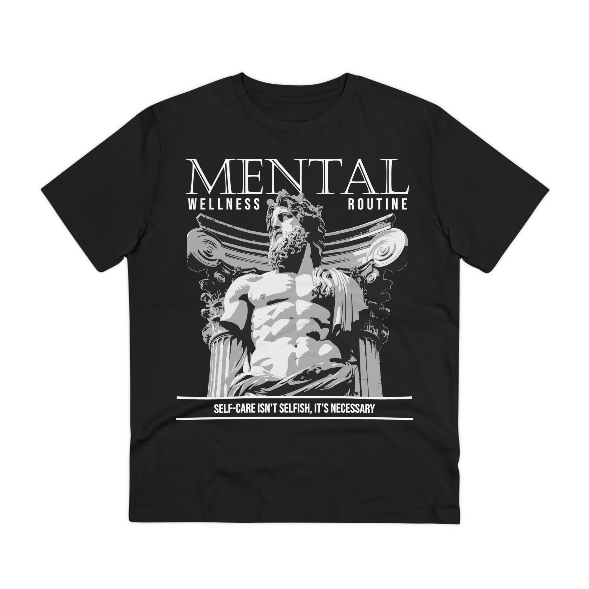 Printify T-Shirt Black / 2XS Mental Wellness Routine - Streetwear - Gods Way - Front Design