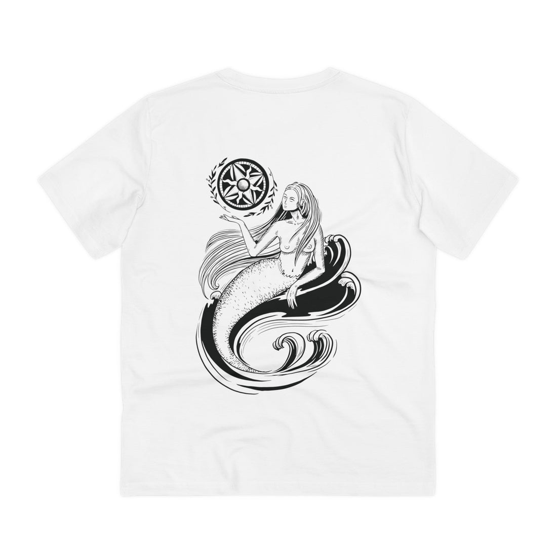 Printify T-Shirt White / 2XS Mermaid - Dark Fantasy - Back Design