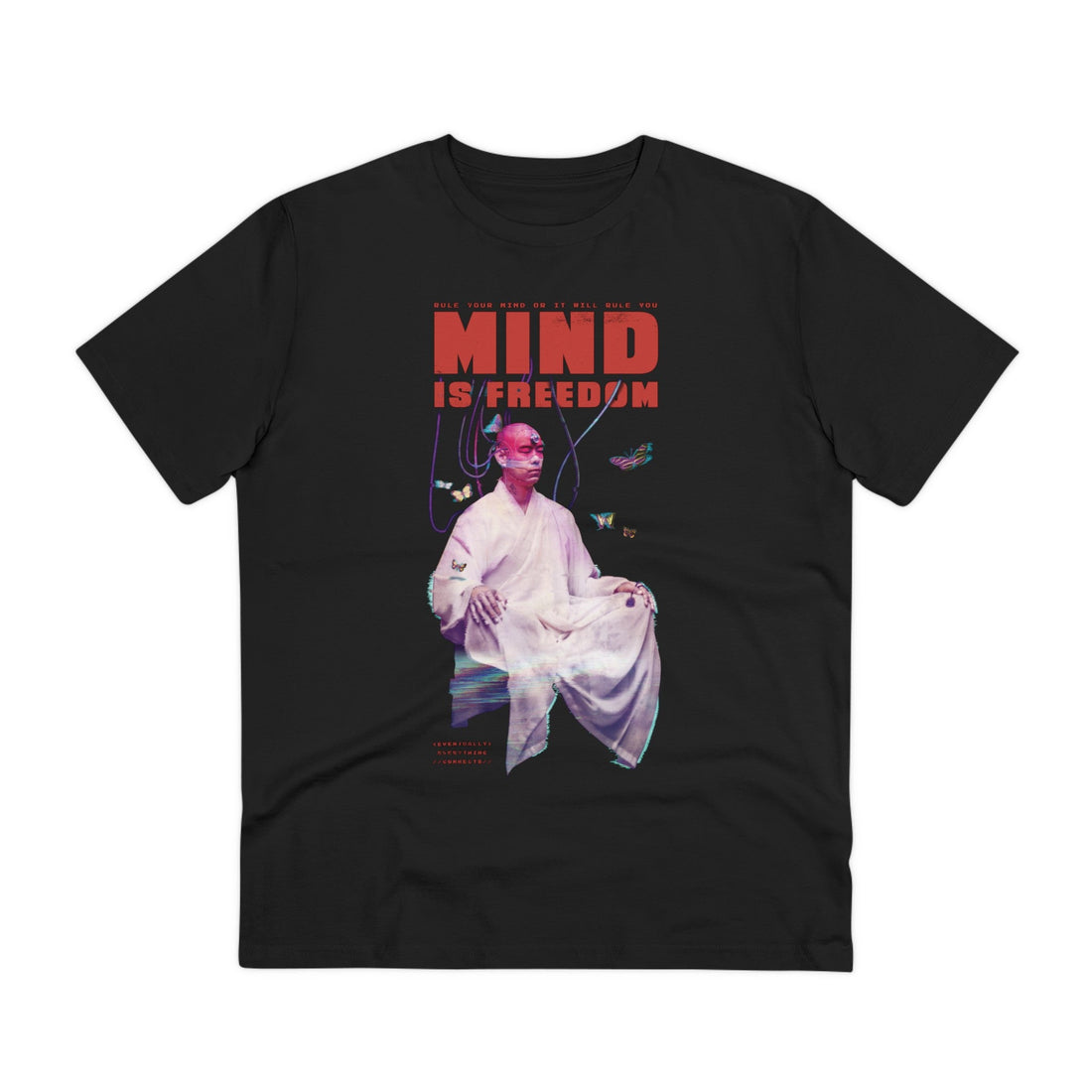 Printify T-Shirt Black / 2XS Mind is Freedom - Cyborg Characters - Front Design