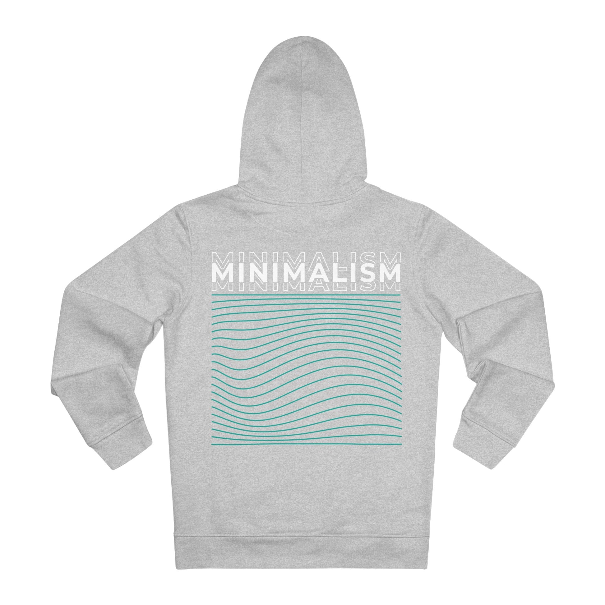 Printify Hoodie Heather Grey / S Minimalism - Streetwear - Berlin Reality - Hoodie - Back Design