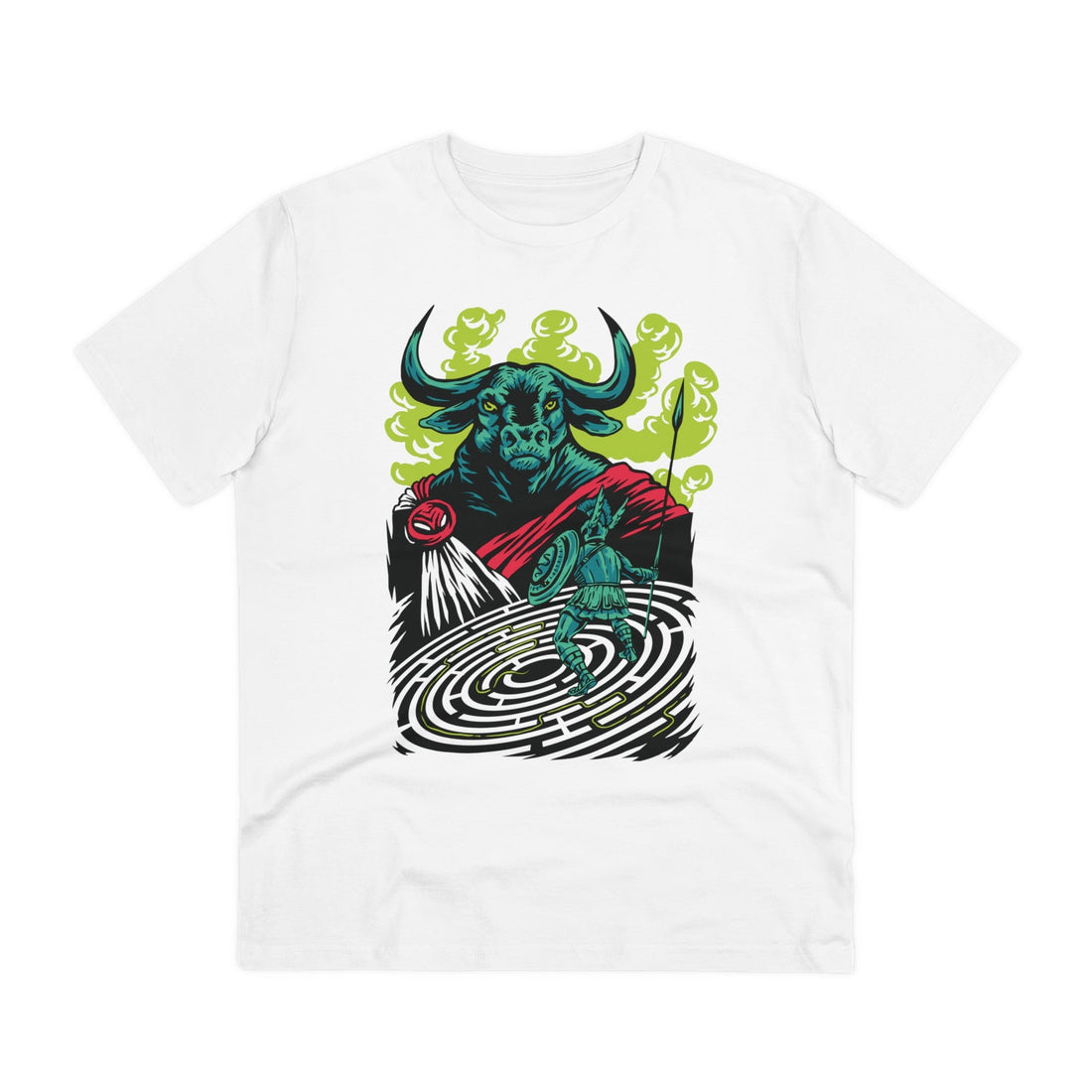 Printify T-Shirt White / 2XS Minotauro - Greek Mythology - Front Design