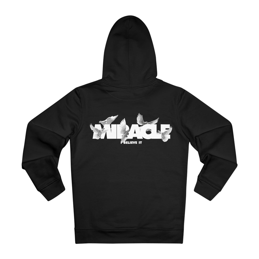 Printify Hoodie Black / 2XL Miracle i believe it - Streetwear - King Breaker - Hoodie - Back Design