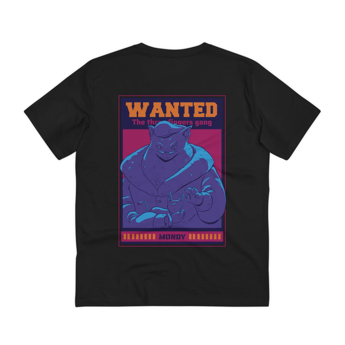 Printify T-Shirt Black / 2XS Mondy - Cat Mafia - Back Design