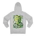 Printify Hoodie Heather Grey / S Monstera Adansonii Varigated - Cartoon Plants - Hoodie - Back Design