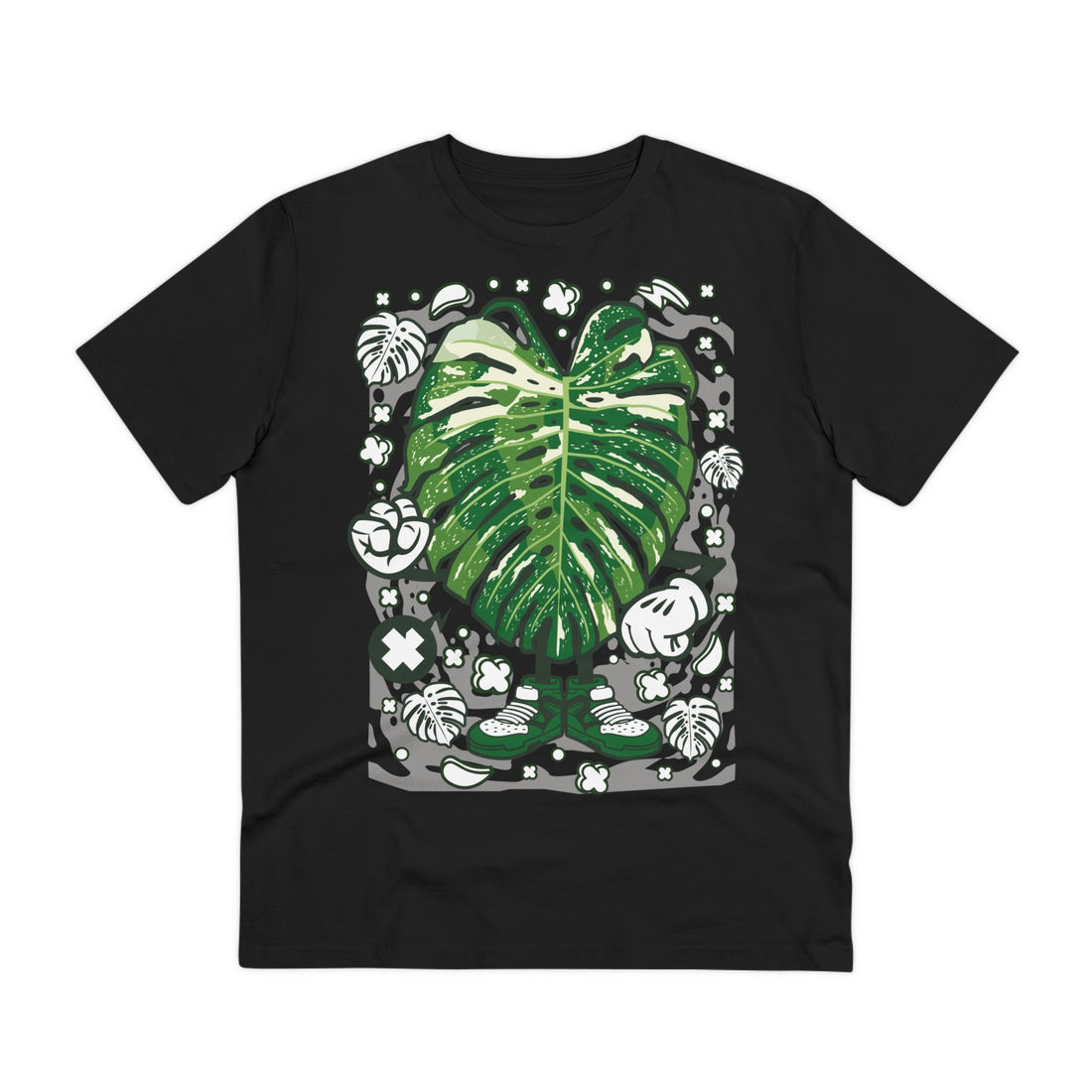 Printify T-Shirt Black / 2XS Monstera Thai Constellation - Cartoon Plants - Front Design