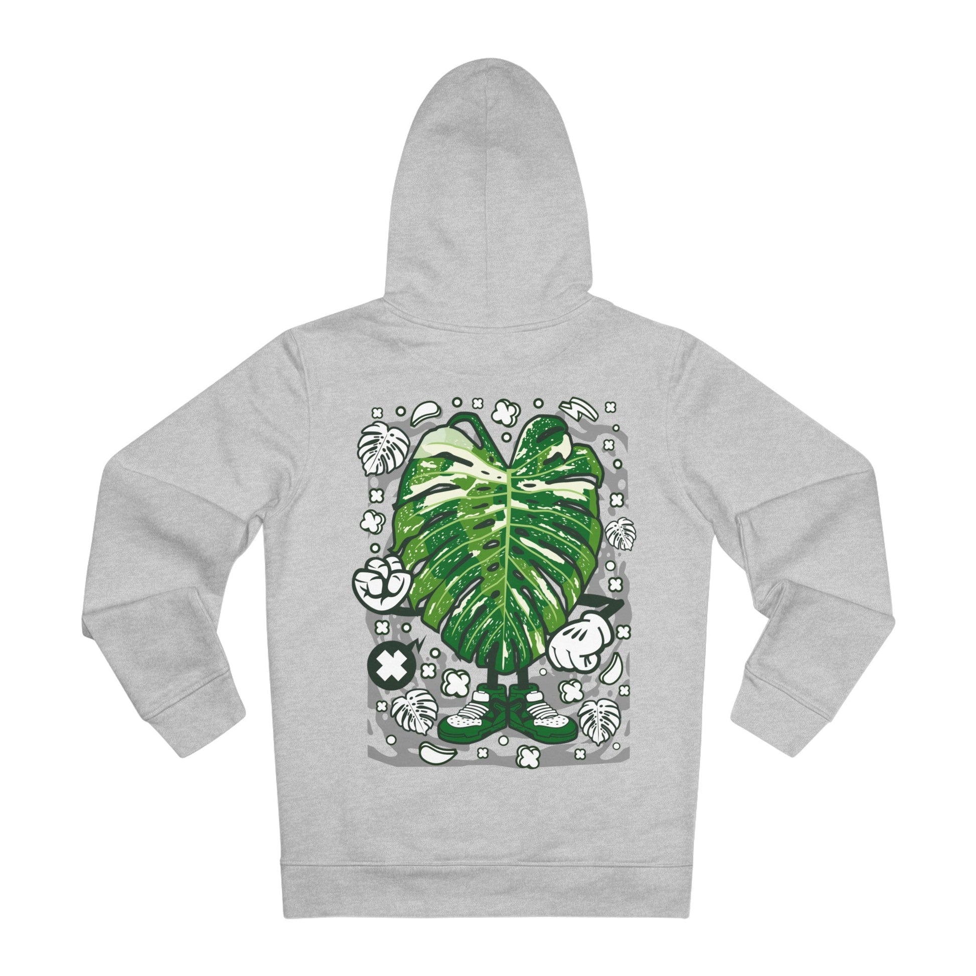 Printify Hoodie Heather Grey / S Monstera Thai Constellation - Cartoon Plants - Hoodie - Back Design