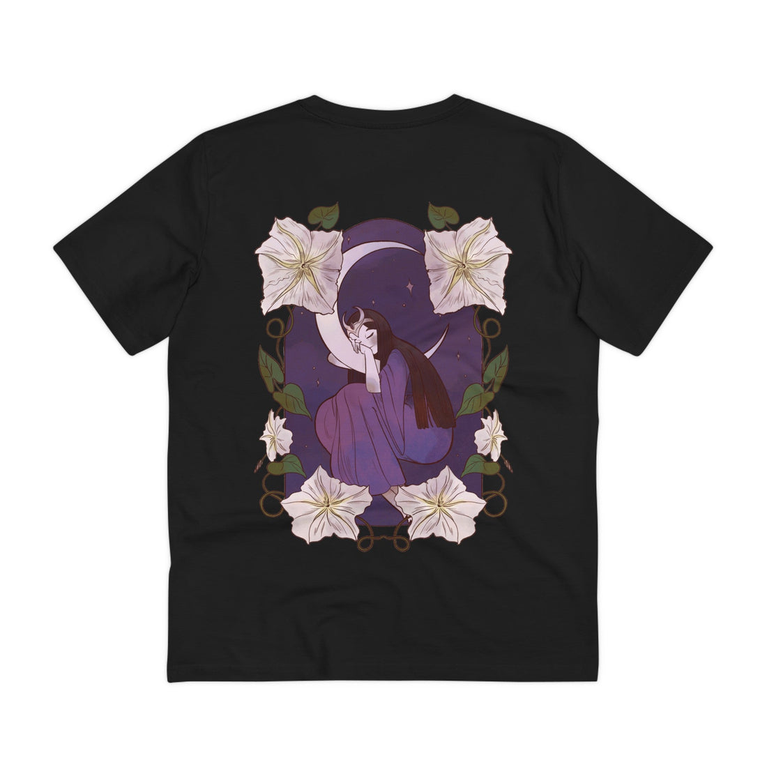 Printify T-Shirt Black / 2XS Moon Fairy - Fairy Tail World - Back Design