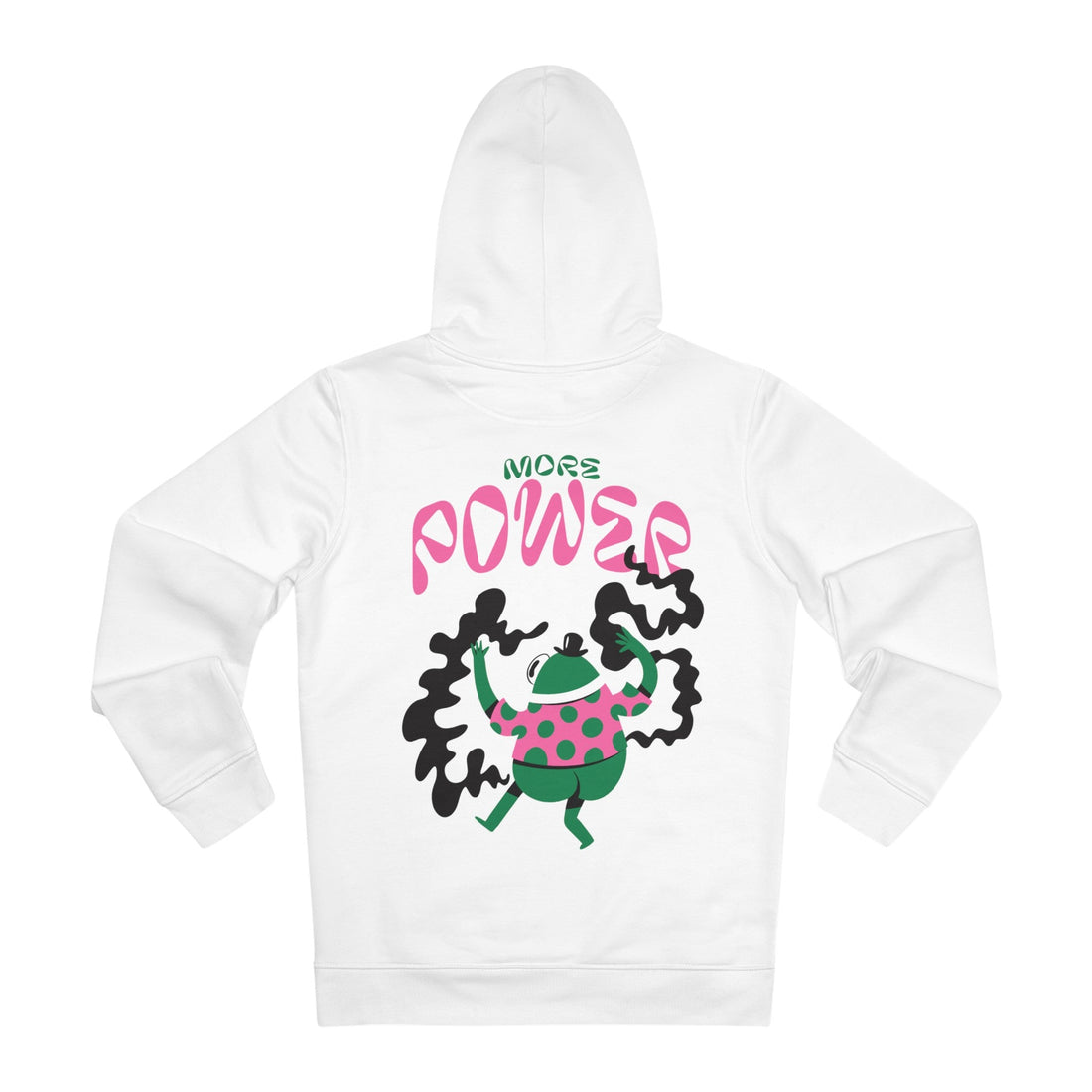 Printify Hoodie White / S More Power - Creatures with Magic Powers - Hoodie - Back Design