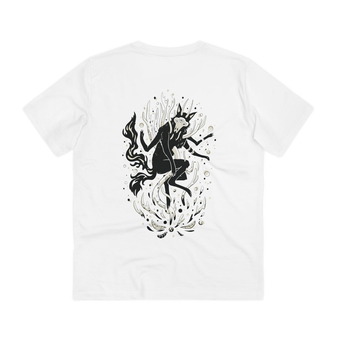 Printify T-Shirt White / 2XS Mystic Wolf Animal Supernatural - Magical Wolf - Back Design