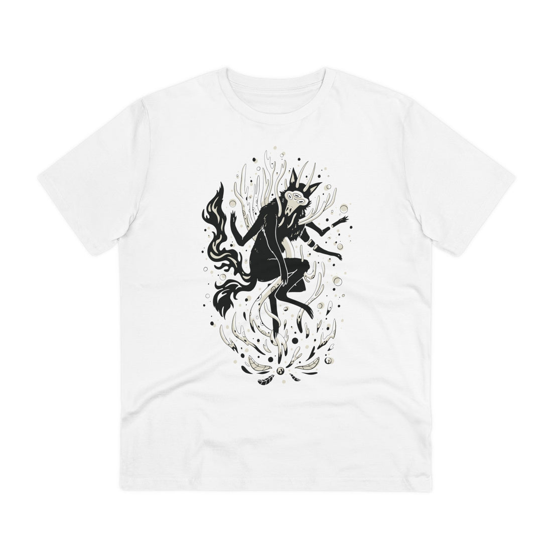 Printify T-Shirt White / 2XS Mystic Wolf Animal Supernatural - Magical Wolf - Front Design