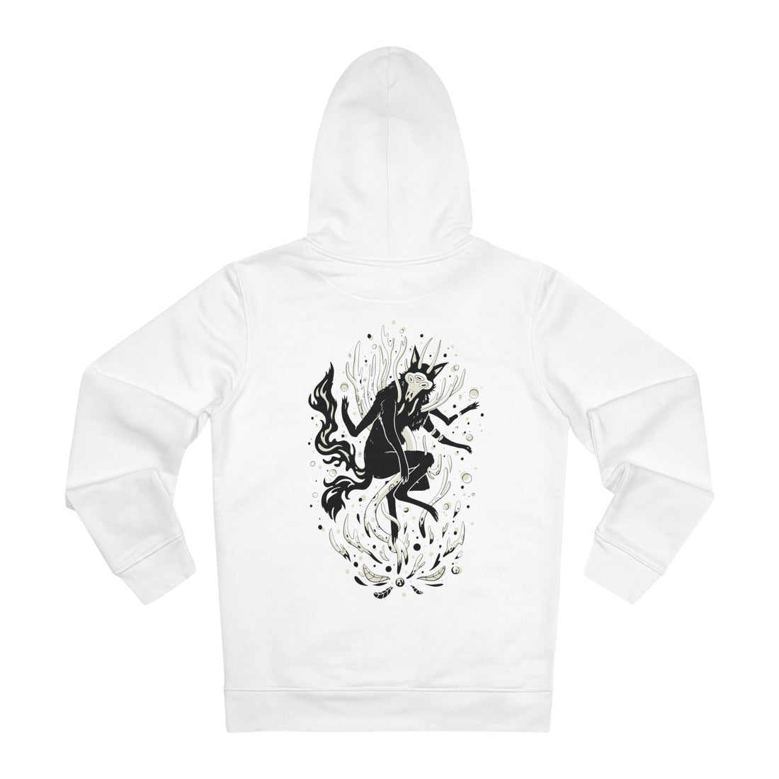 Printify Hoodie White / S Mystic Wolf Animal Supernatural - Magical Wolf - Hoodie - Back Design