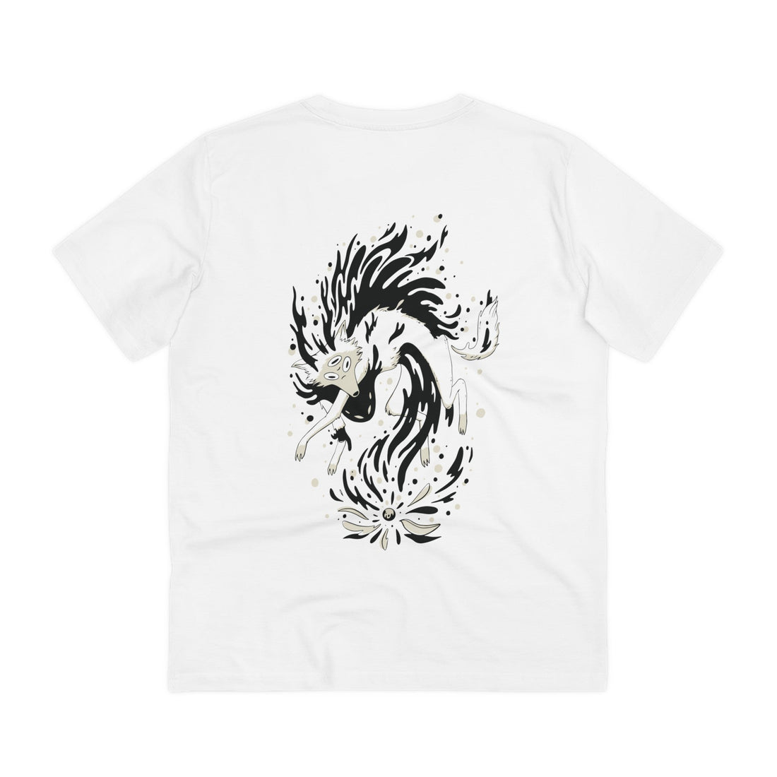Printify T-Shirt White / 2XS Mystic Wolf otherworldly Animal - Magical Wolf - Back Design