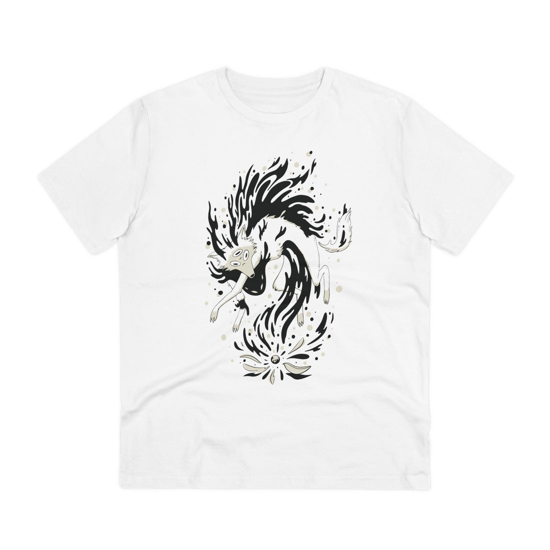 Printify T-Shirt White / 2XS Mystic Wolf otherworldly Animal - Magical Wolf - Front Design