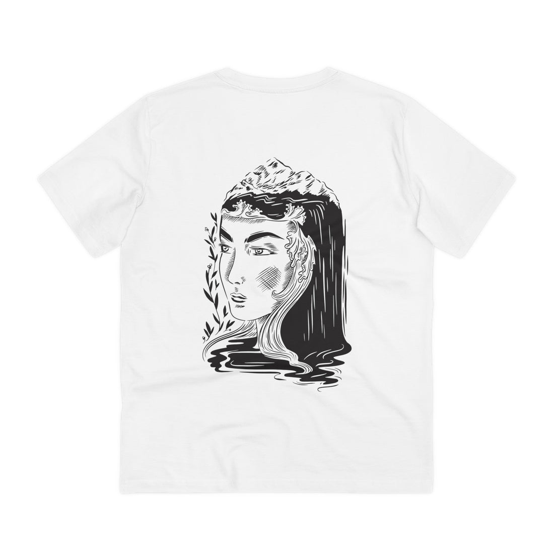 Printify T-Shirt White / 2XS Nature Woman - Dark Fantasy - Back Design