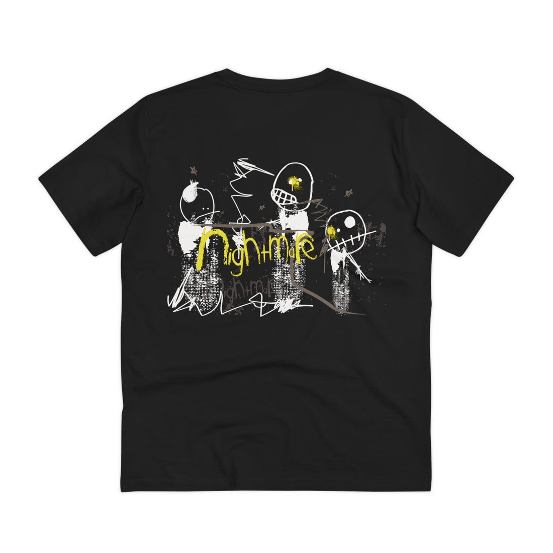 Printify T-Shirt Black / 2XS Nightmare - Streetwear - Small Masterpieces - Back Design