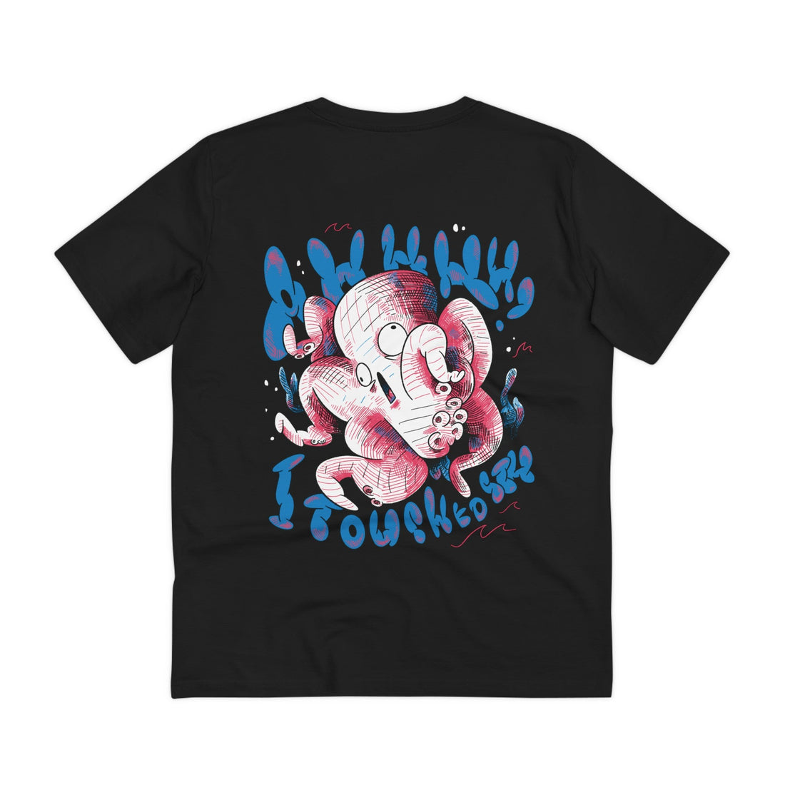 Printify T-Shirt Black / 2XS Octopus - Sea Creatures - Back Design