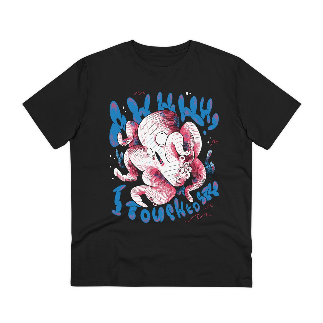 Printify T-Shirt Black / 2XS Octopus - Sea Creatures - Front Design