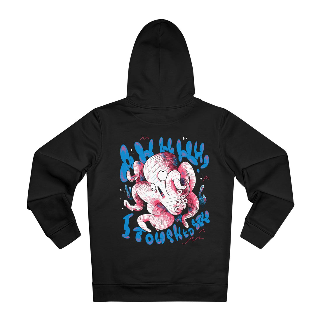 Printify Hoodie Black / M Octopus - Sea Creatures - Hoodie - Back Design