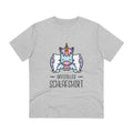 Printify T-Shirt Heather Grey / 2XS Offizielles Schlafshirt Einhorn - Unicorn World - Front Design
