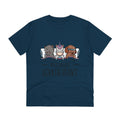Printify T-Shirt French Navy / 2XS Offizielles Schlafshirt Katze Einhorn Hund - Unicorn World - Front Design