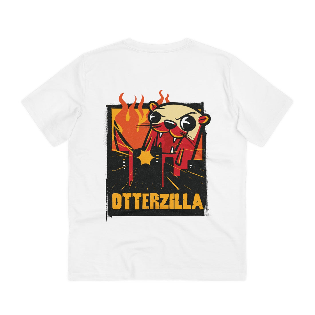 Printify T-Shirt White / 2XS Otterzilla - Film Parodie - Back Design