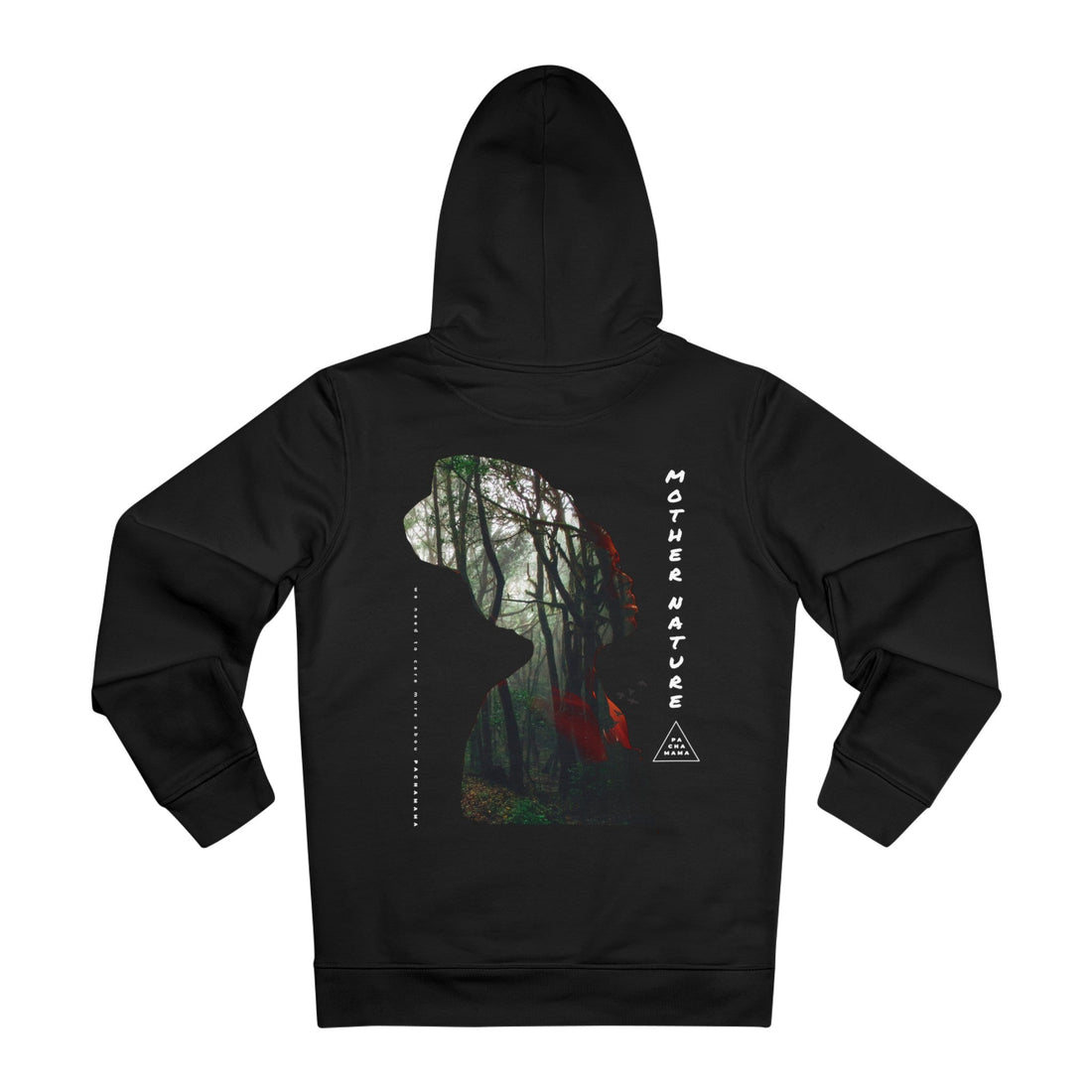 Printify Hoodie Black / M Pachamama Mother of Nature - Exposure Streetwear - Hoodie - Back Design