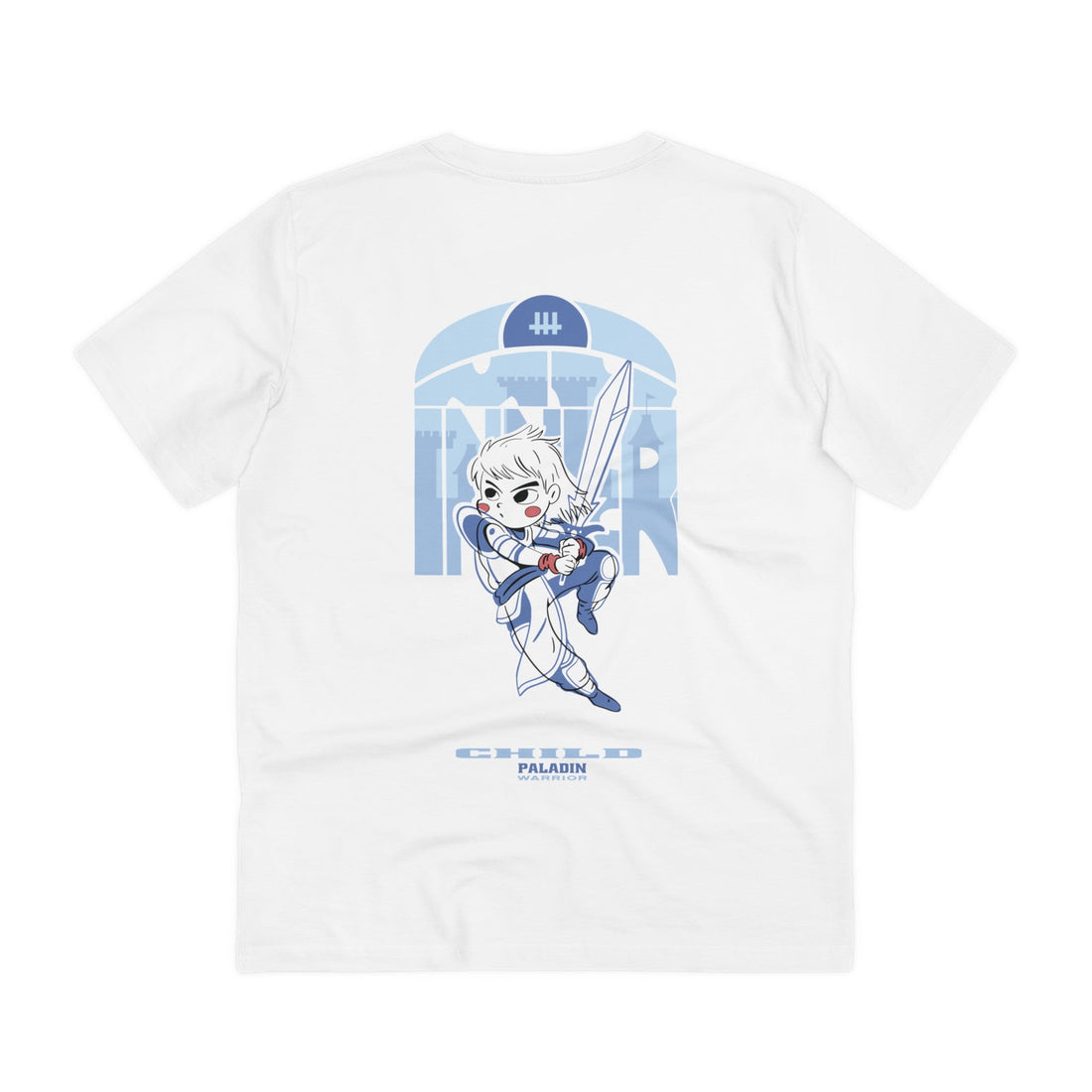 Printify T-Shirt White / 2XS Paladin Warrior Child - Warrior Kids - Back Design