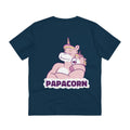 Printify T-Shirt French Navy / 2XS Papacorn - Unicorn World - Back Design