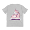 Printify T-Shirt Heather Grey / 2XS Papacorn - Unicorn World - Back Design