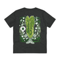 Printify T-Shirt Dark Heather Grey / 2XS Paraiso Verde - Cartoon Plants - Back Design