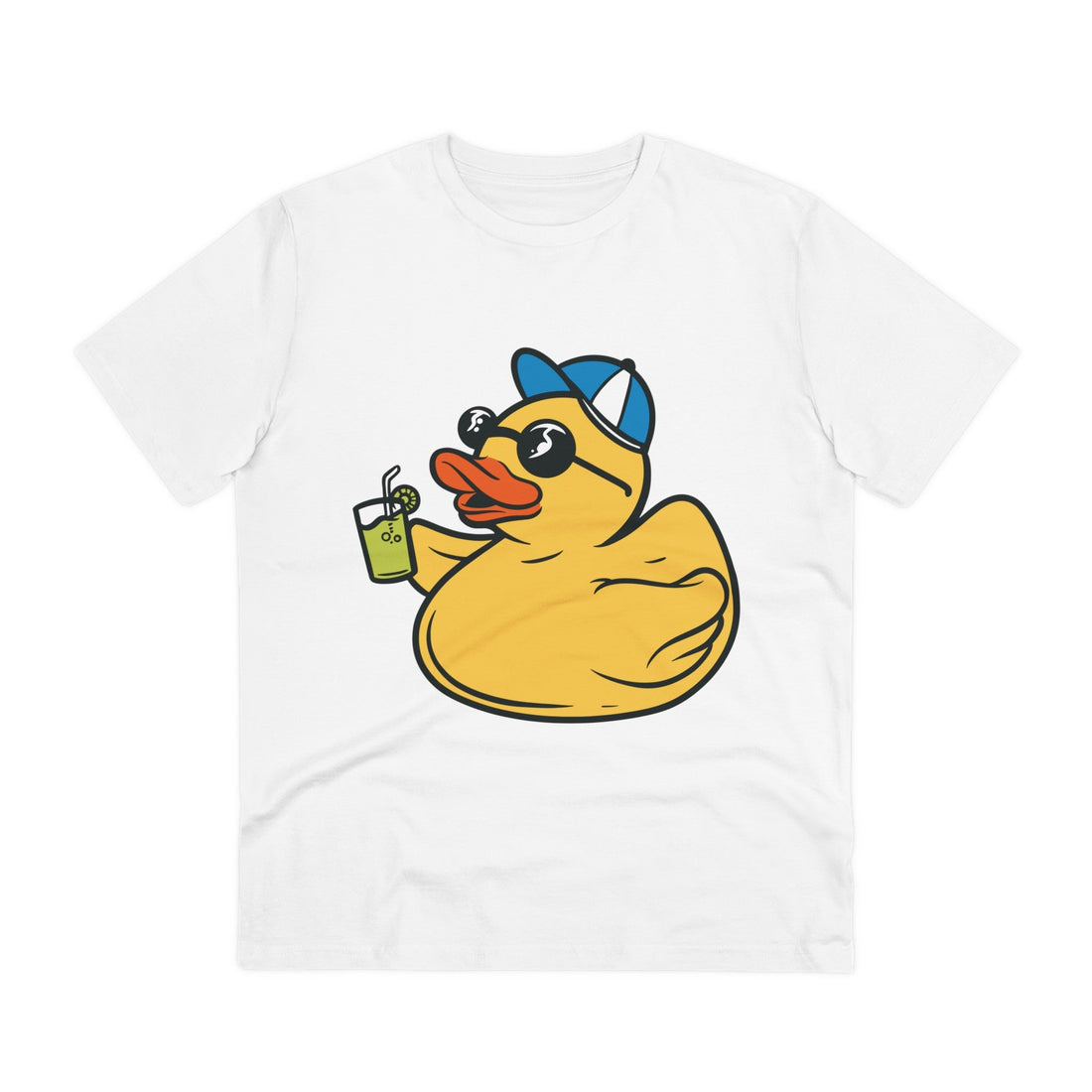 Printify T-Shirt White / 2XS Party - Rubber Duck - Front Design