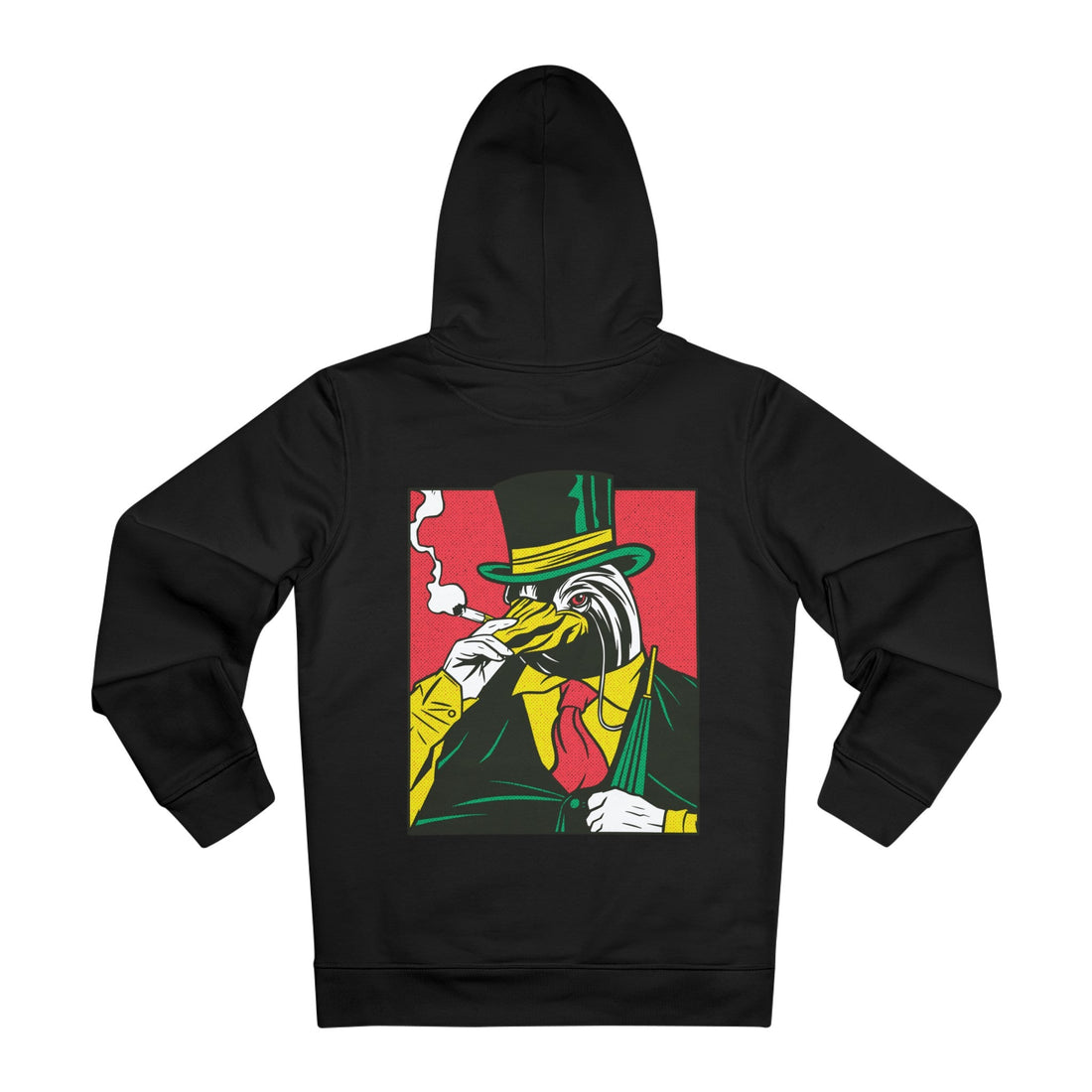 Printify Hoodie Black / M Penguin Mafia smoking - Comic Mafia - Hoodie - Back Design